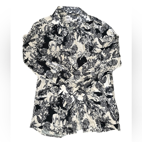 Zara Shirts Zara Mens Printed Dress Shirt Poshmark